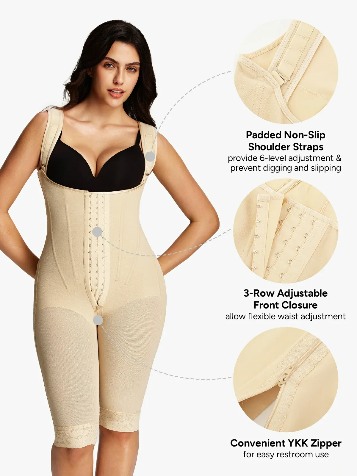 Mesh Open Bust Tummy Control Capri Bodysuit