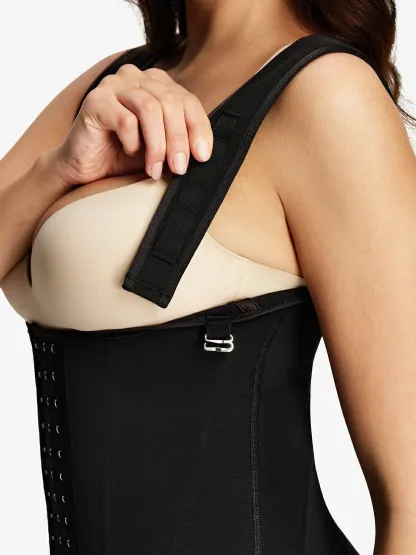 Mesh Open Bust Tummy Control Capri Bodysuit