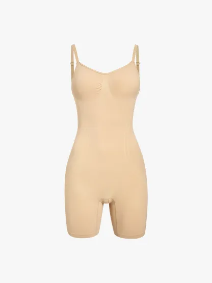 Seamless Tummy Control Cami Mid-Thigh Bodysuit