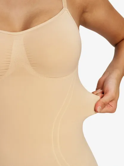 Seamless Tummy Control Cami Mid-Thigh Bodysuit