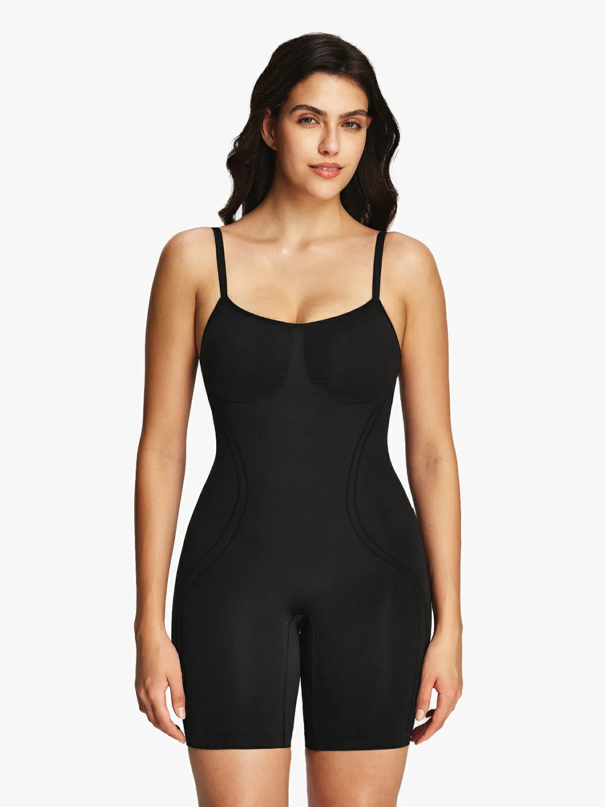 Seamless Tummy Control Cami Mid-Thigh Bodysuit