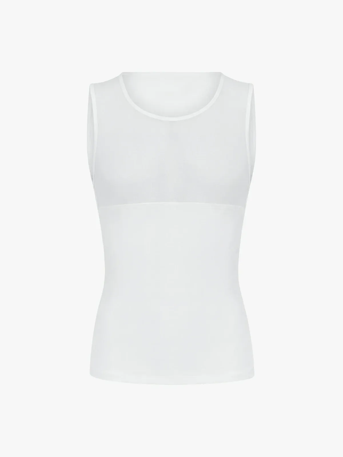 Men's Sleeveless Compression Shirt Tummy Control Mesh Tank Top Body Shaper Vest