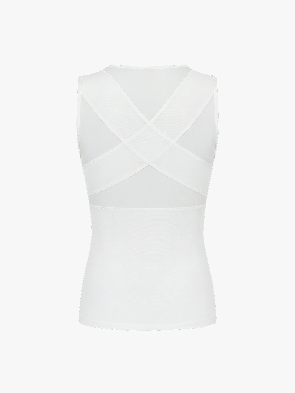 Men's Sleeveless Compression Shirt Tummy Control Mesh Tank Top Body Shaper Vest