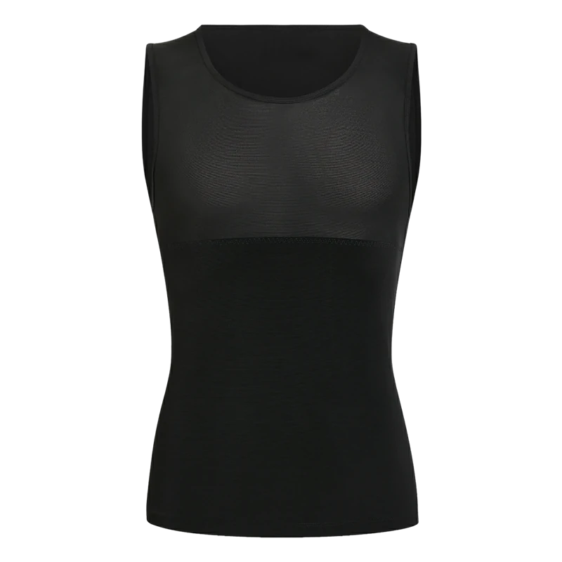 Men's Sleeveless Compression Shirt Tummy Control Mesh Tank Top Body Shaper Vest