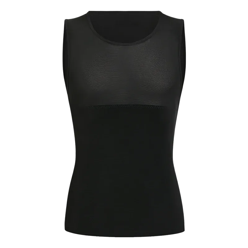 Men's Sleeveless Compression Shirt Tummy Control Mesh Tank Top Body Shaper Vest
