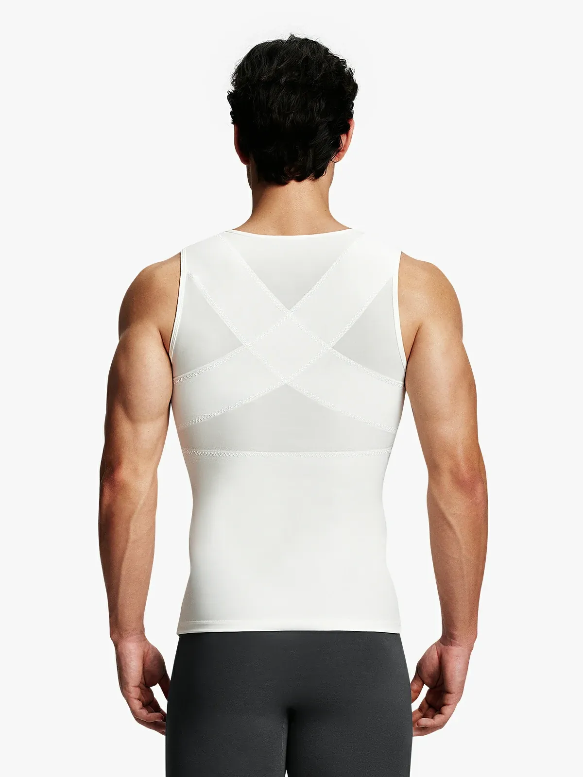 Mesh Zipper Compression Tank Top