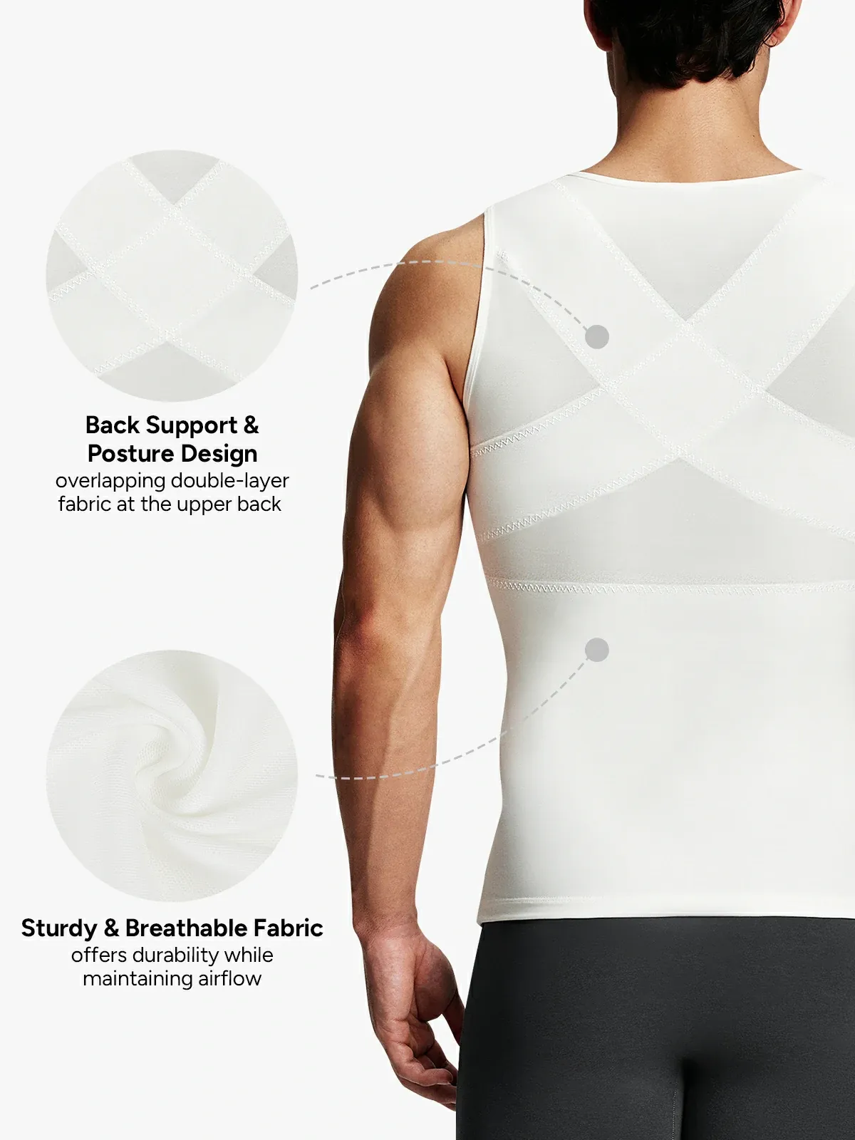 Mesh Zipper Compression Tank Top