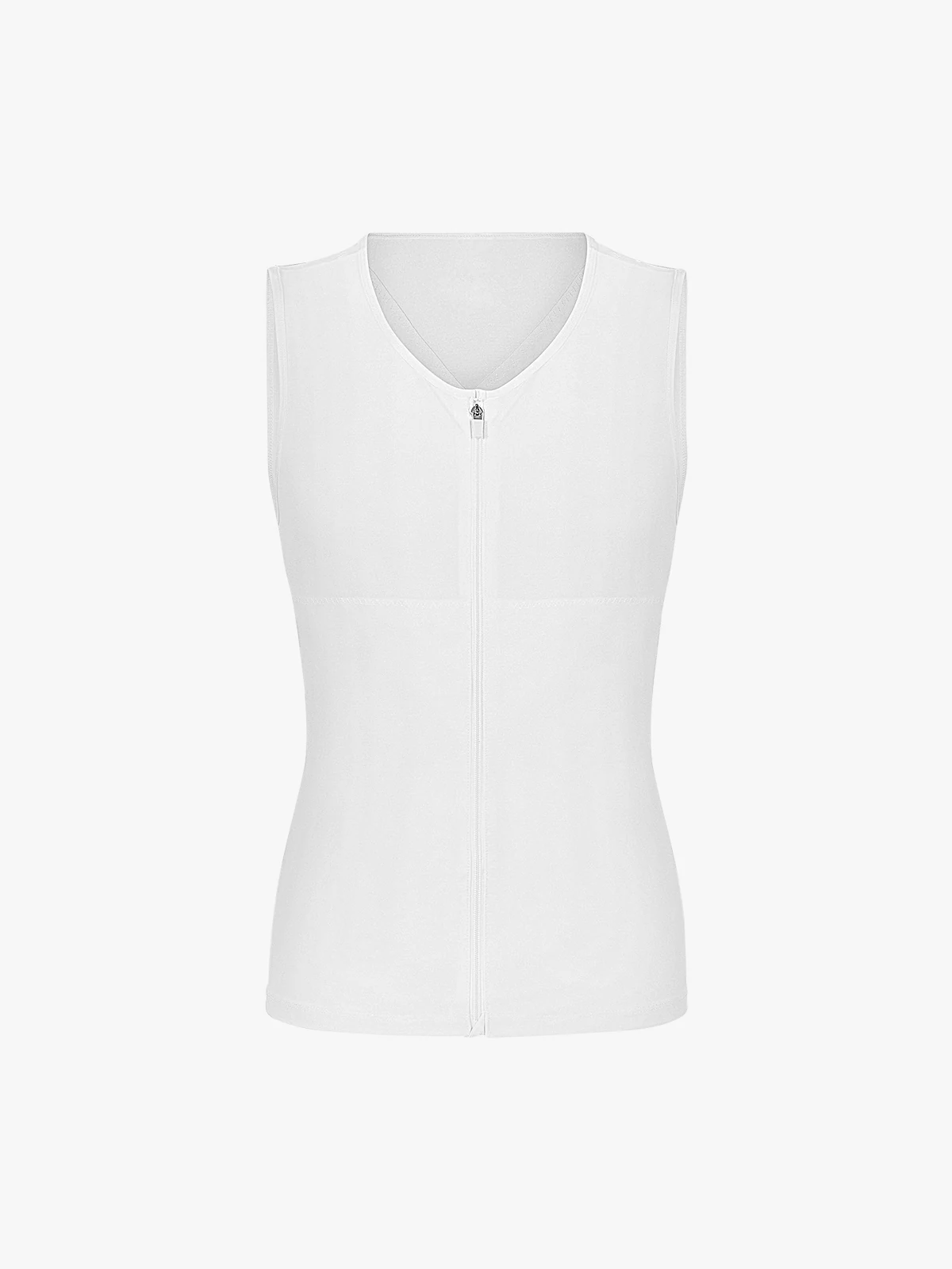 Mesh Zipper Compression Tank Top