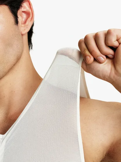 Mesh Zipper Compression Tank Top