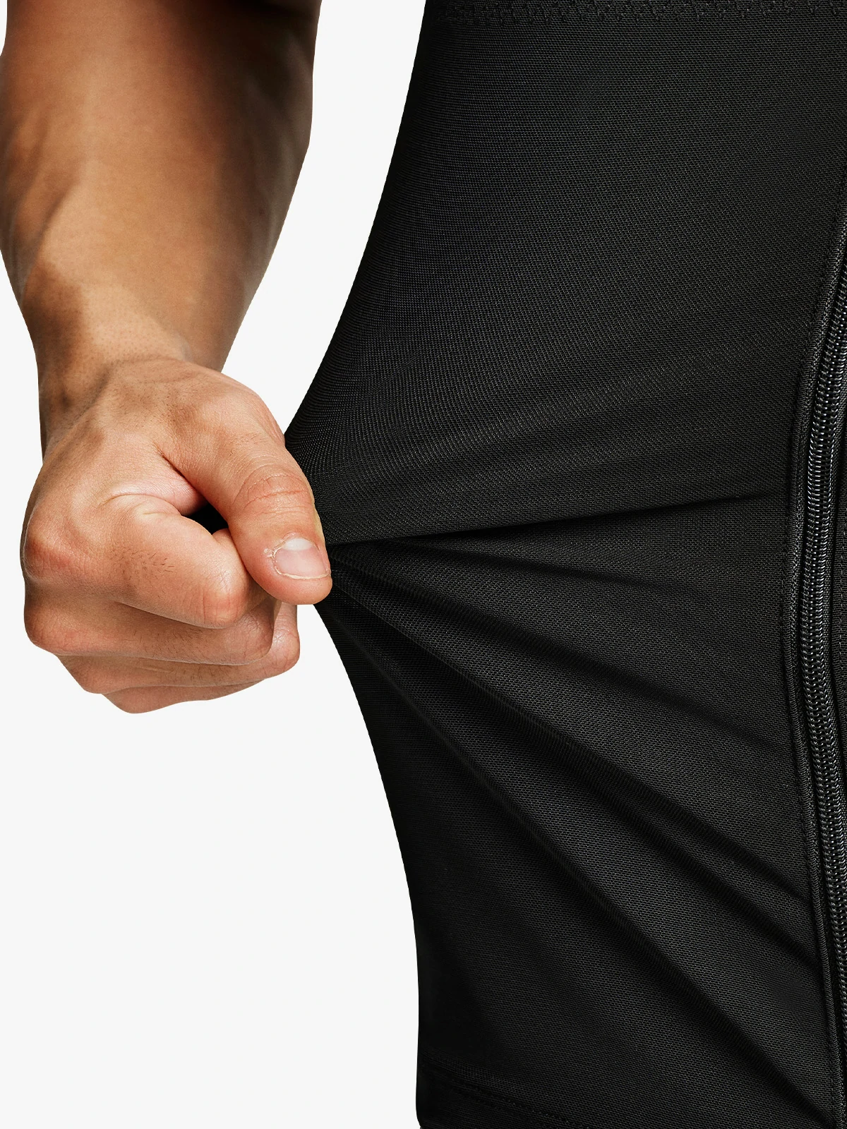 Mesh Zipper Compression Tank Top