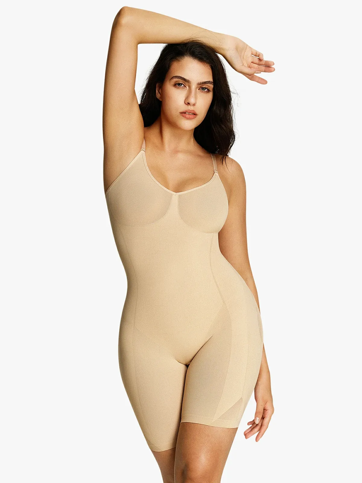 Seamless Smoothing Mid-Thigh Bodysuit