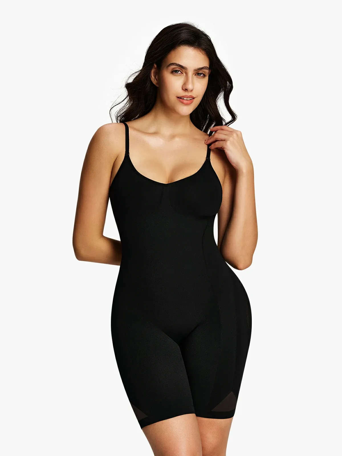 Seamless Smoothing Mid-Thigh Bodysuit