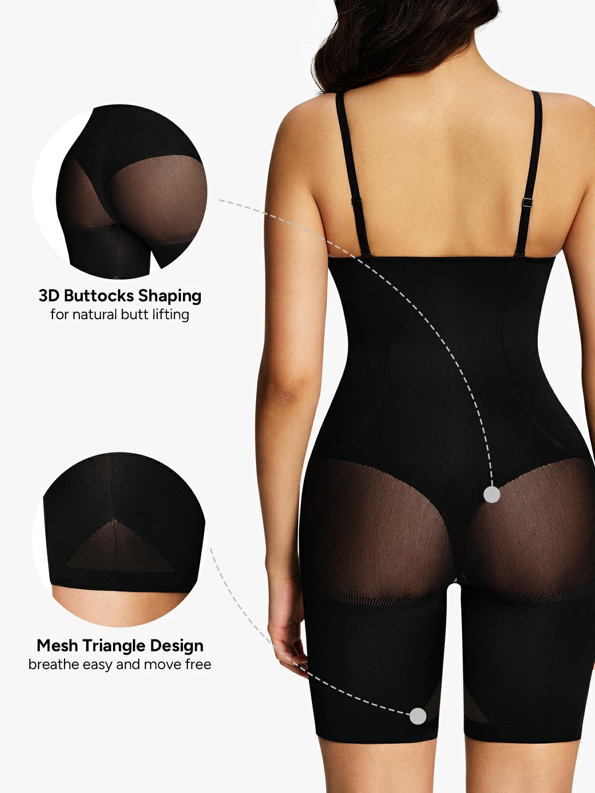Seamless Smoothing Mid-Thigh Bodysuit