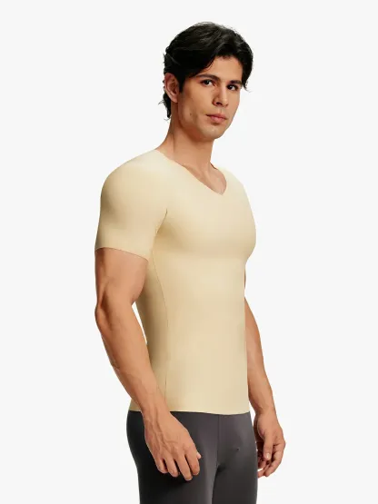 Men's V-Neck Elastic Comfort Com[presion Tank Top