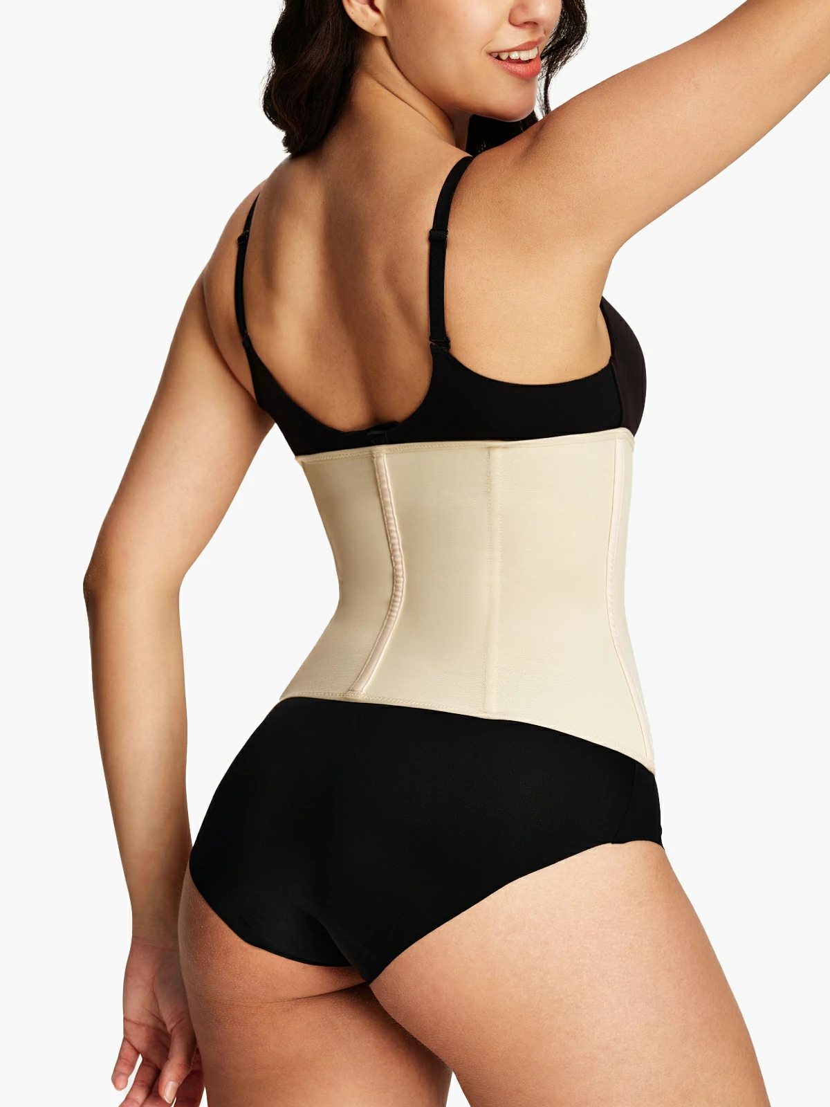 Zipper Steel Bone Support Waist Cincher