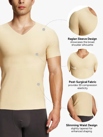 Men's V-Neck Elastic Comfort Compression Tank Top