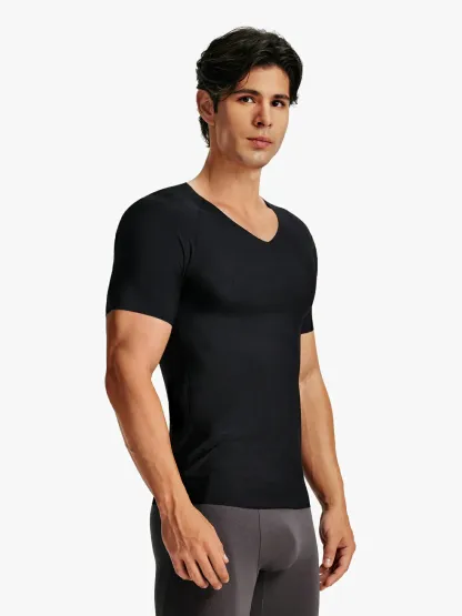 Men's V-Neck Elastic Comfort Com[presion Tank Top