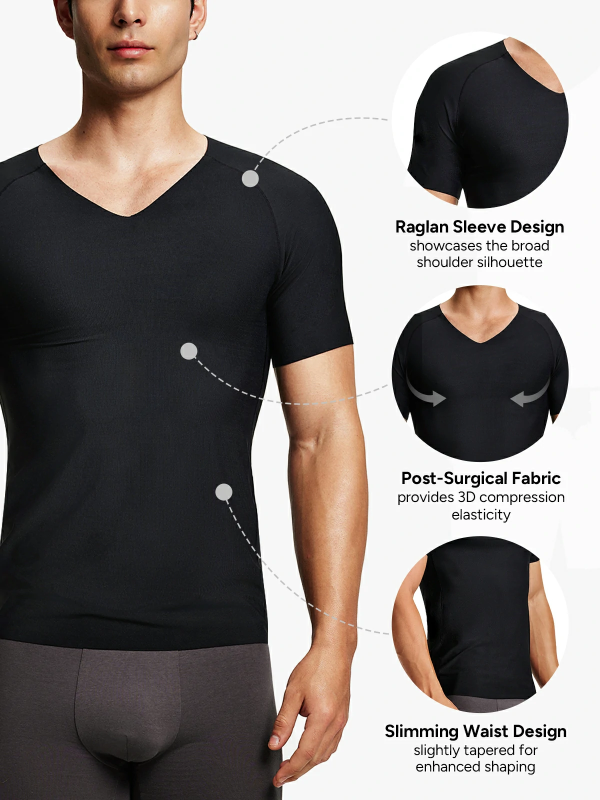 Men's V-Neck Elastic Comfort Compression Tank Top