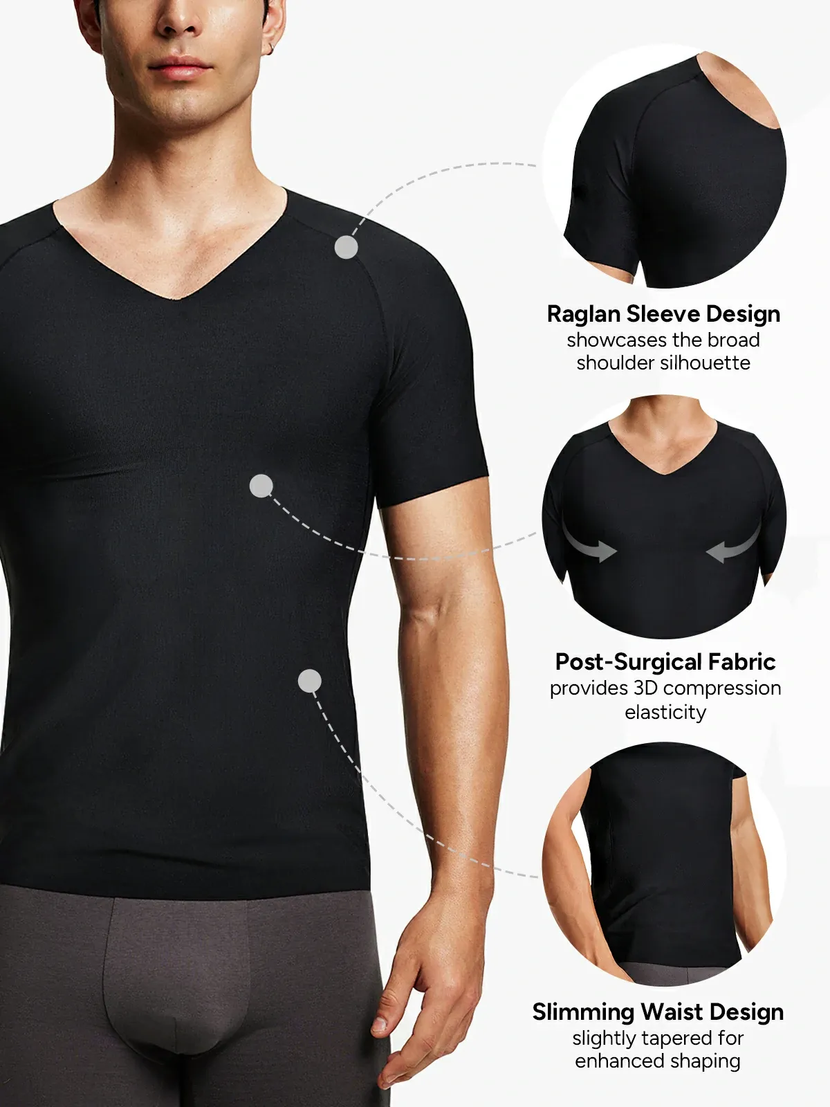 Men's V-Neck Elastic Comfort Compression Tank Top