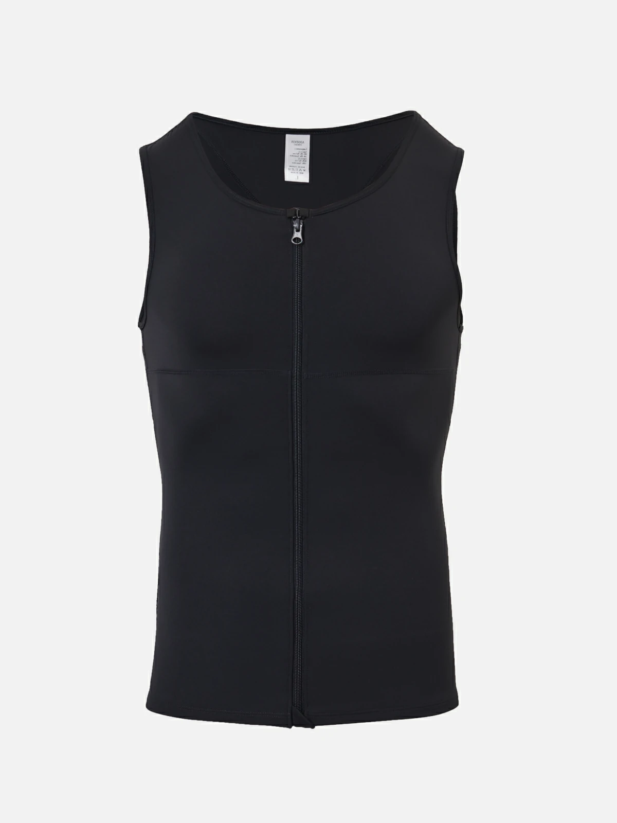 Zipper Frim Compression Vest Slimming Workout Tank Top Body Shaping For Men