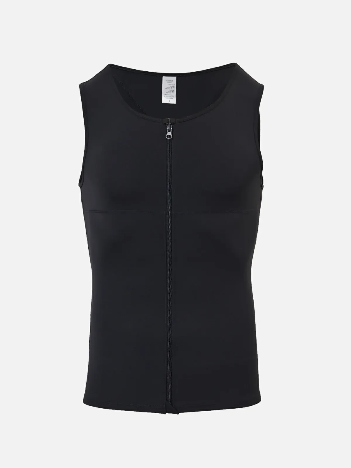 Zipper Frim Compression Vest Slimming Workout Tank Top Body Shaping For Men