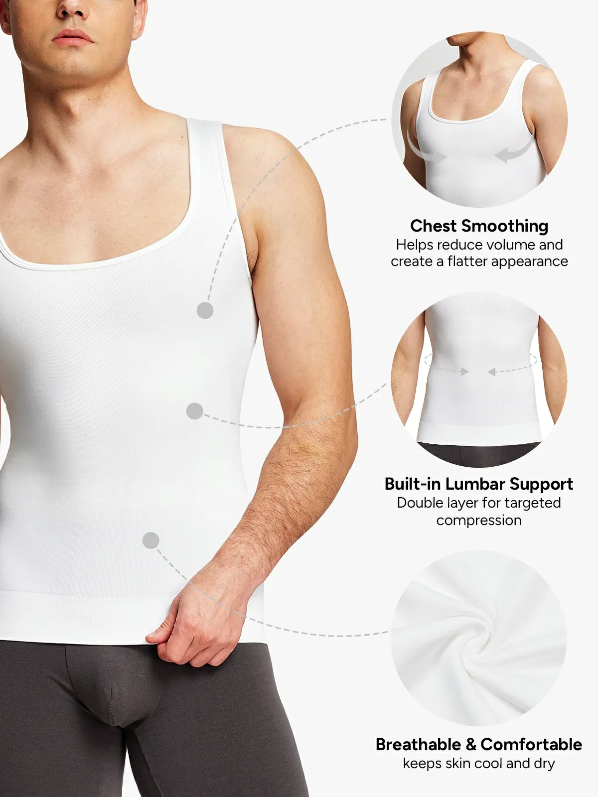 Seamless Compression Tank Top for Men
