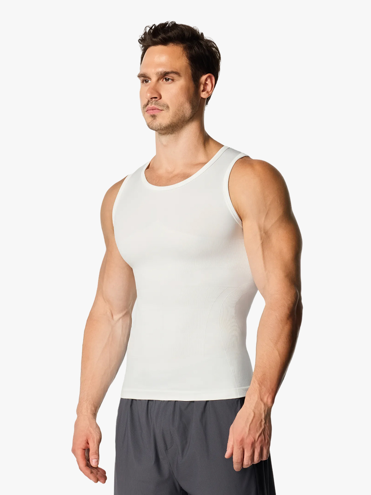 Seamless Compression Shirt Slimming Tank Top For Men