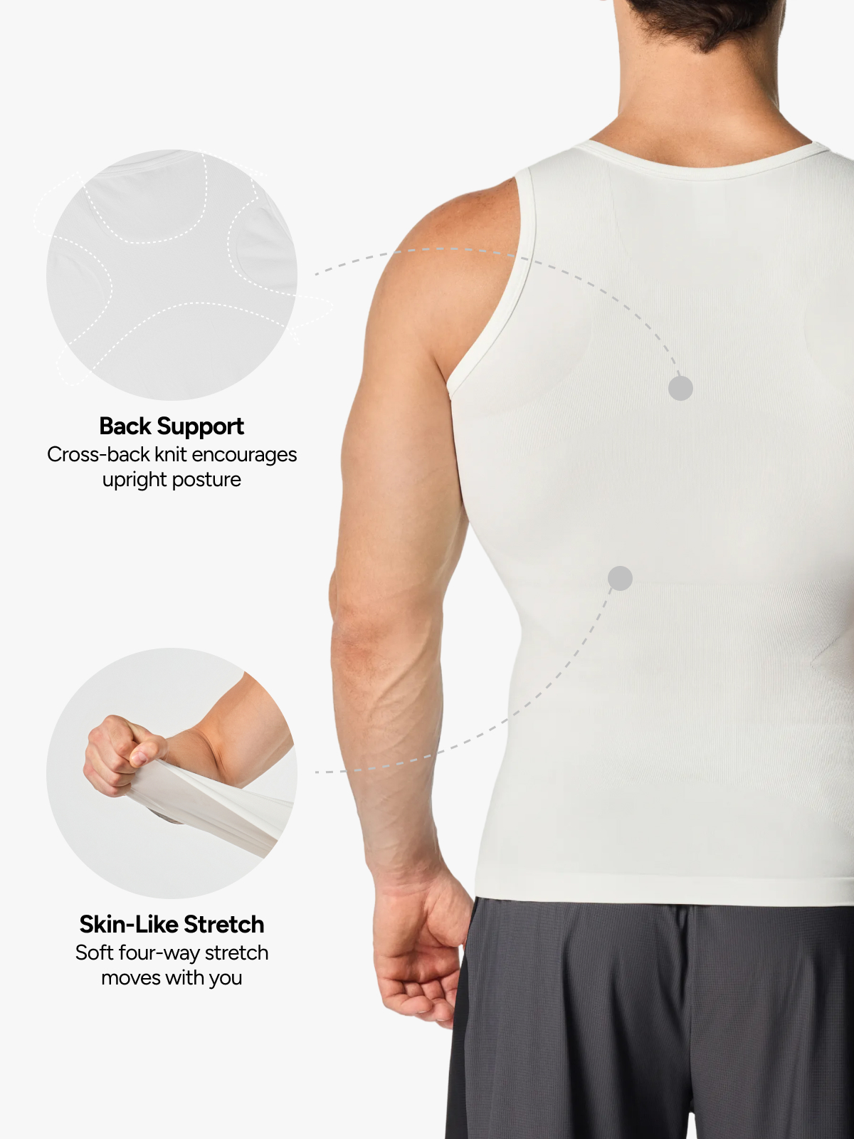 Seamless Compression Shirt Slimming Tank Top For Men