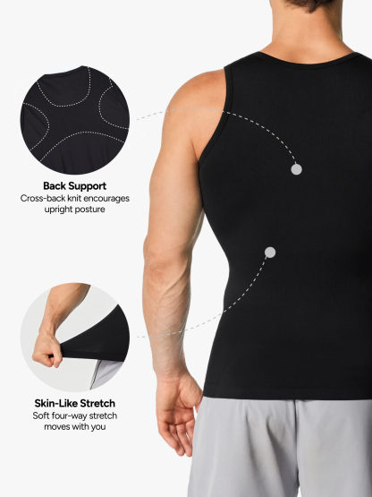 Seamless Compression Shirt Slimming Tank Top For Men