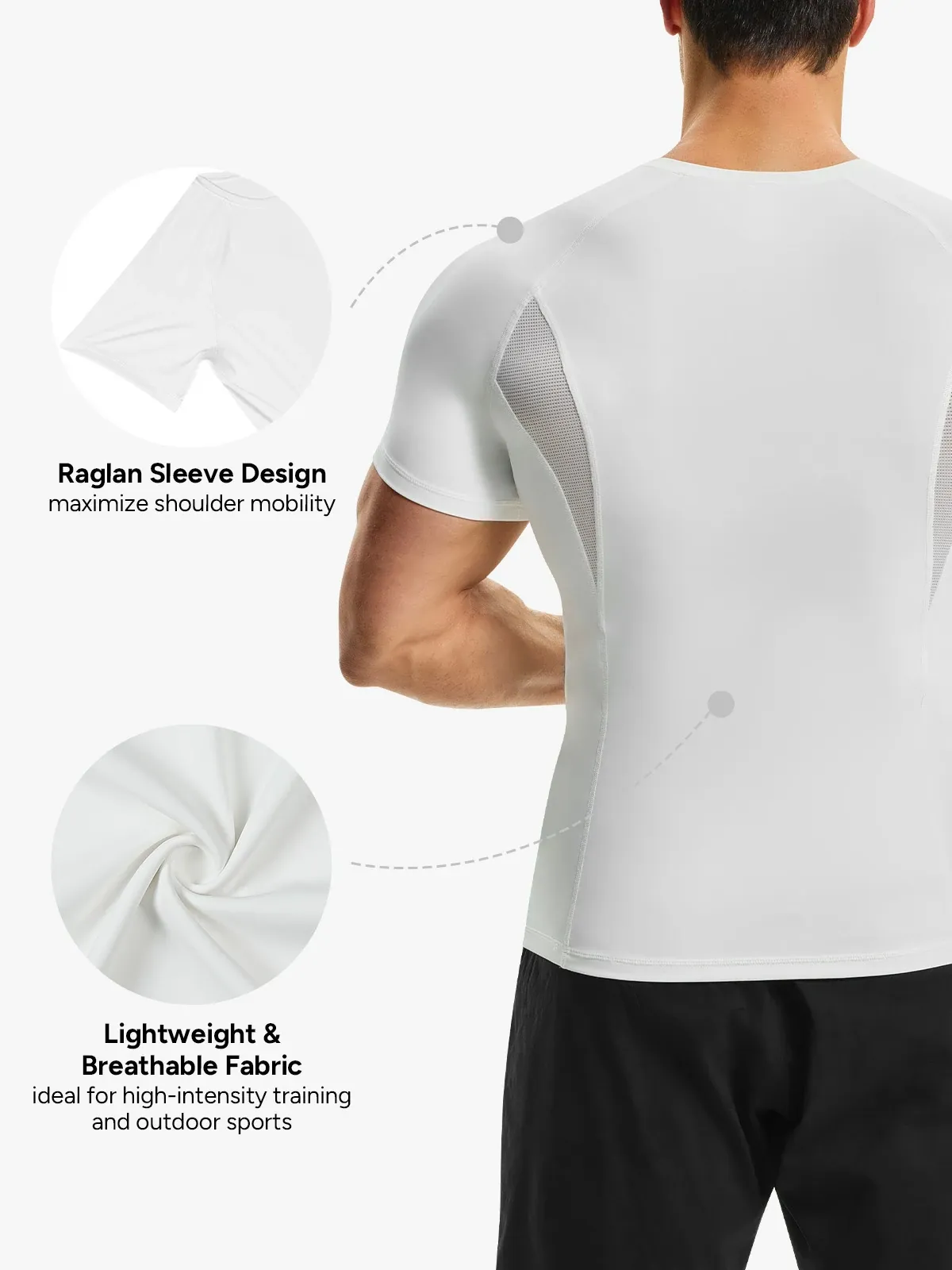 Lightweight Mesh Patch Top for Men