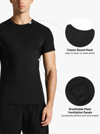 Lightweight Mesh Patch Top for Men
