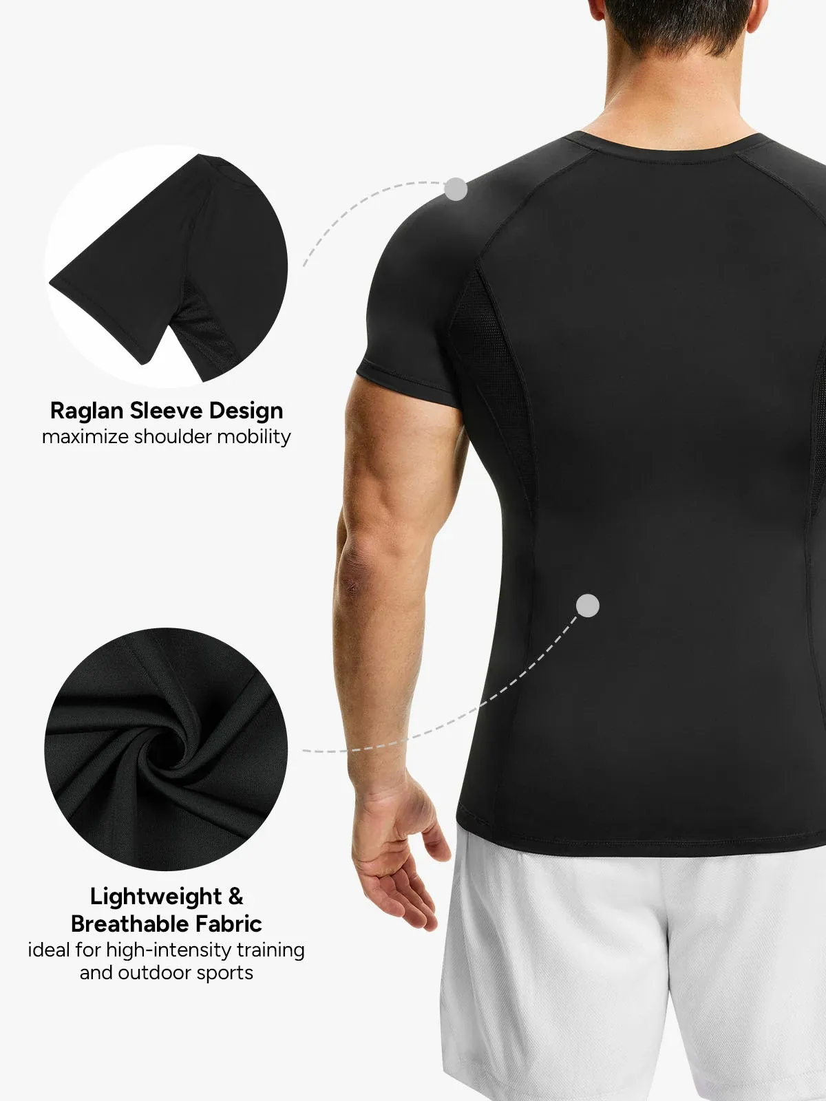 Lightweight Mesh Patch Top for Men