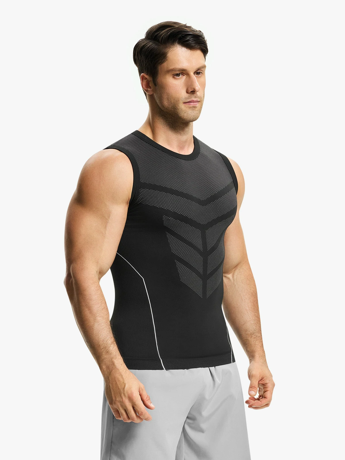 Seamless Quick-Dry Compression Tank Top for Men