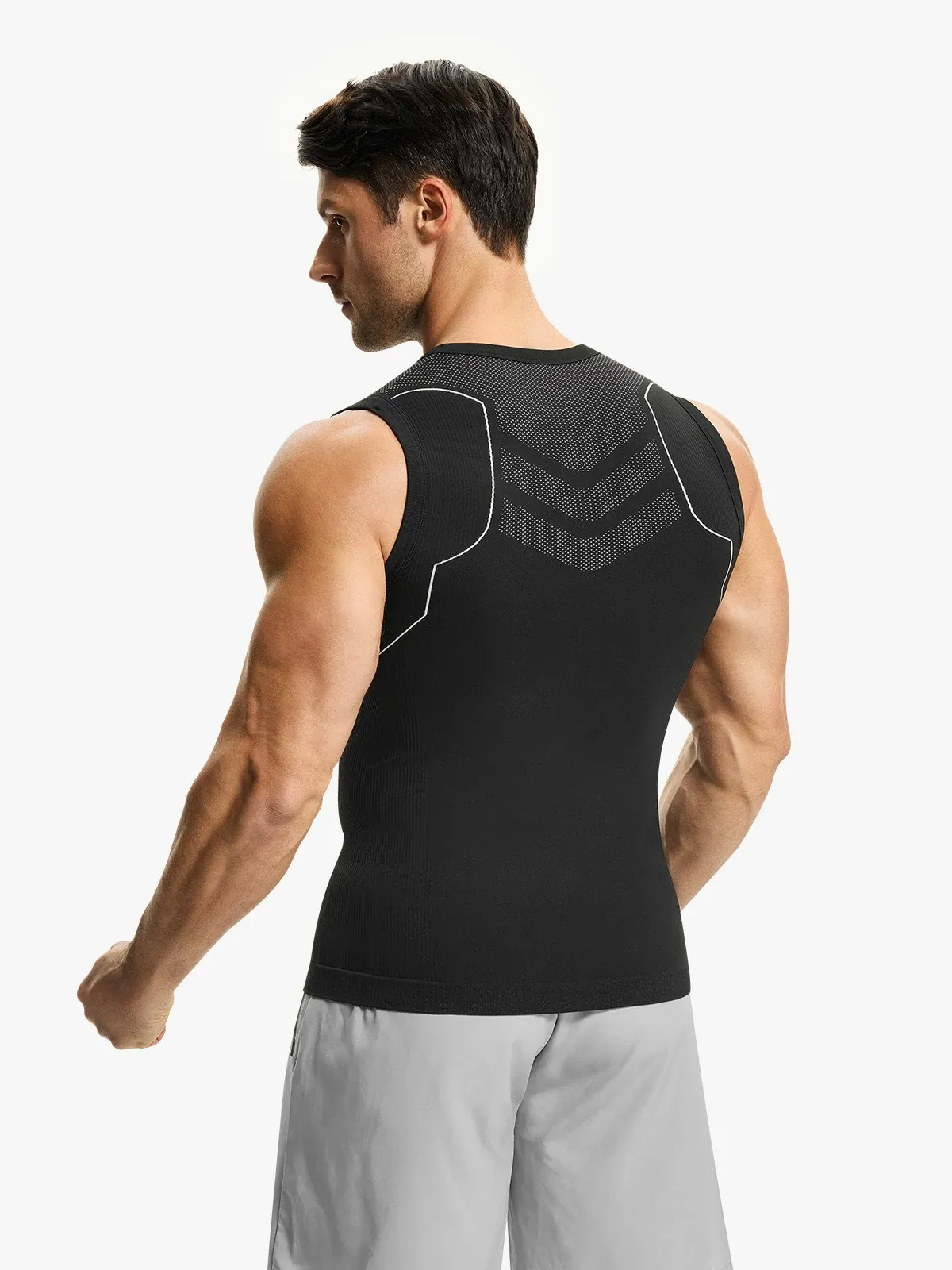 Seamless Quick-Dry Compression Tank Top for Men