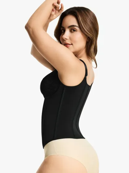 Lace Plunge Tummy Control Camisole