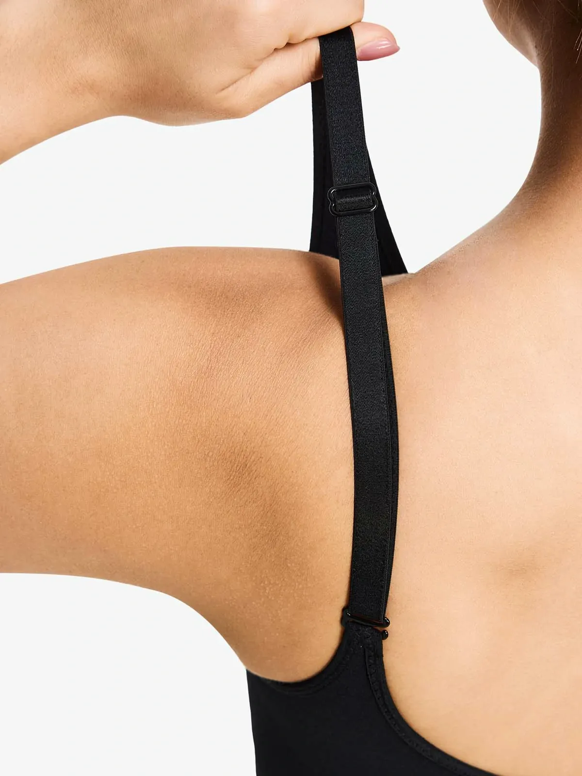 Seamless Zip up Tummy Control Mid-Thigh Bodysuit