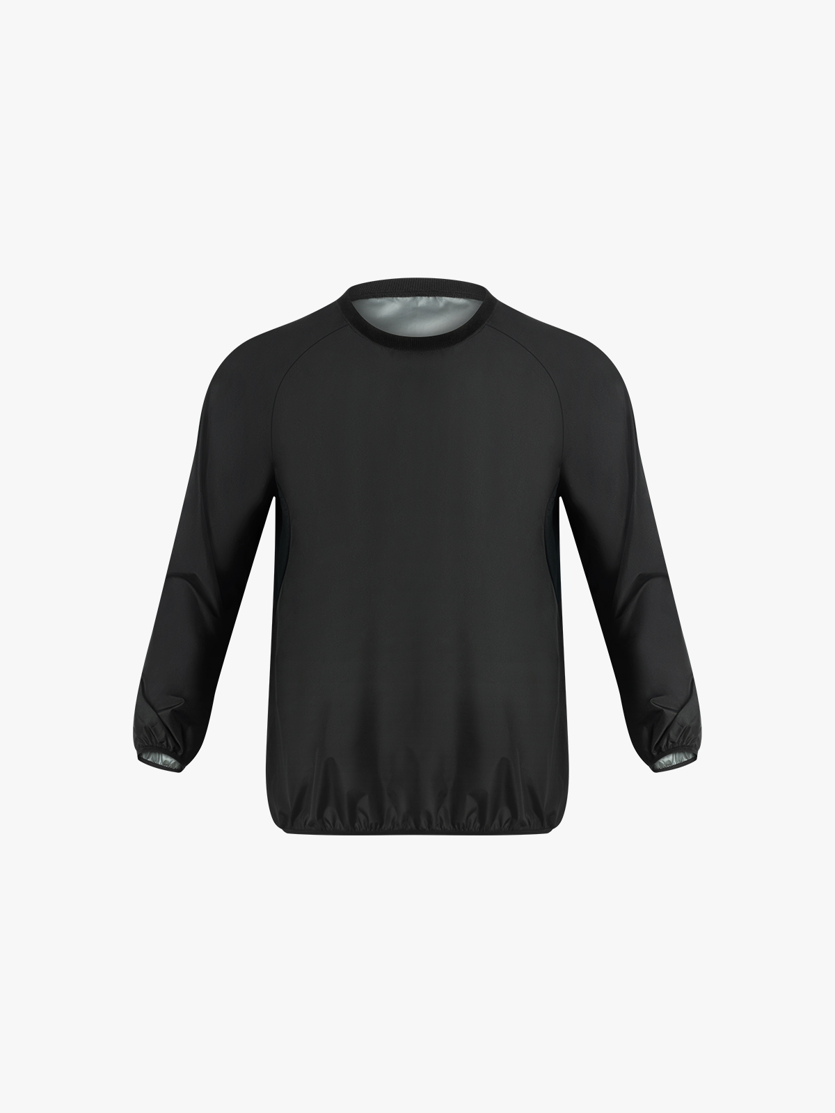 Crew Neck Workout Sweat Long Sleeve Sauna Shirt