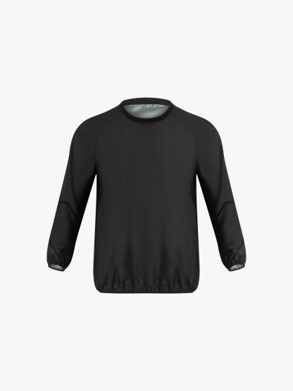 Crew Neck Workout Sweat Long Sleeve Sauna Shirt
