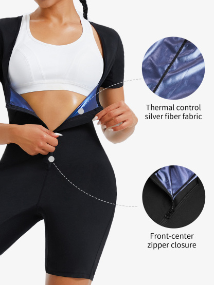 Women's High Waisted One Piece Western Sauna Pants