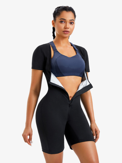 Women's High Waisted One Piece Western Sauna Pants