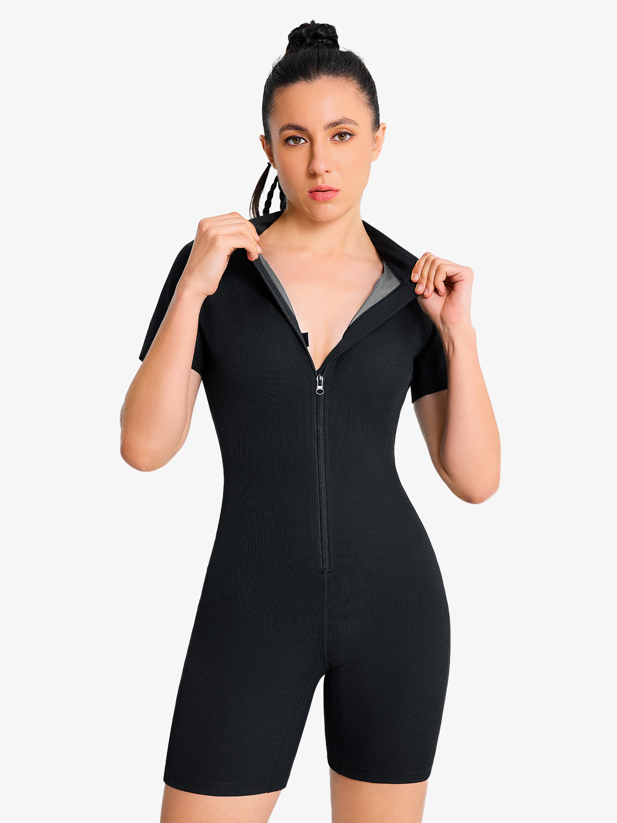 [Copy]Basic Square Neck Sleeveless Bodysuit for Workout Casual Going Out