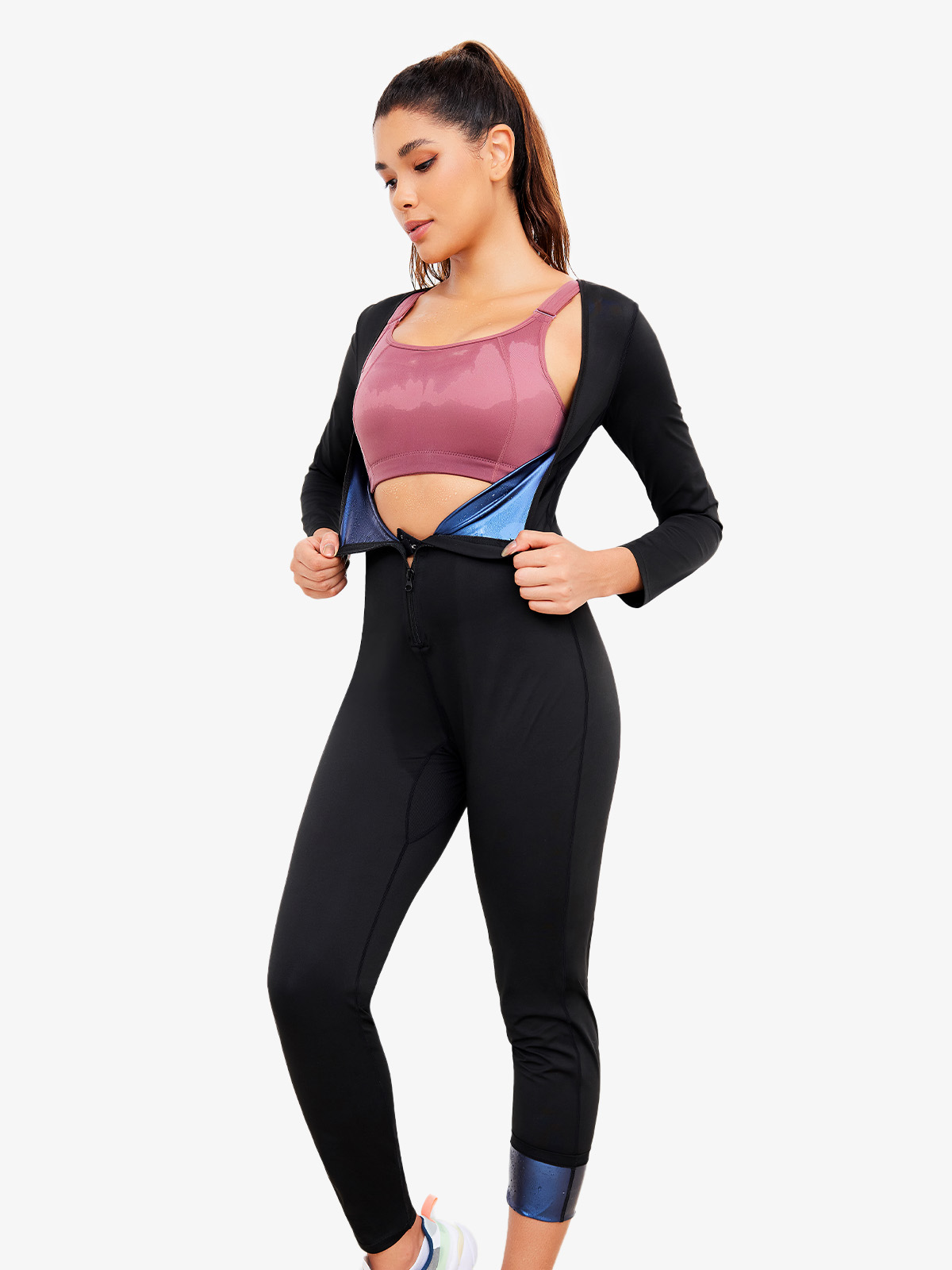 Long Sleeve Long Pants Sweatshirt Jumpsuit