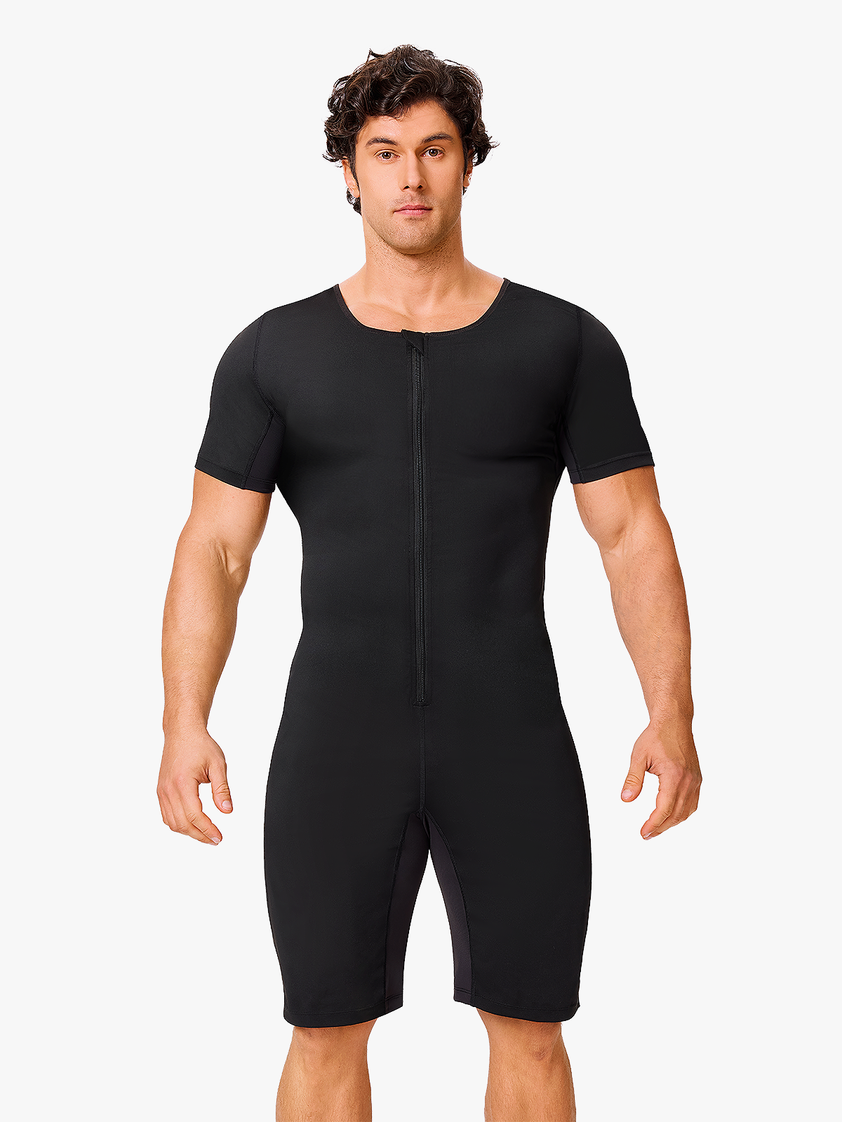 Men's Coating Sweat Workout Jumpsuit
