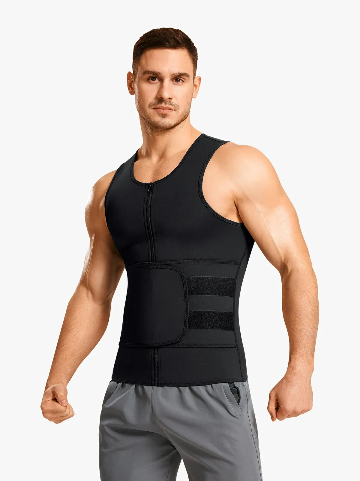 Men’s Zipper Sweat-Boosting Sauna Vest
