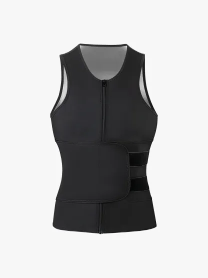 Men’s Zipper Sweat-Boosting Sauna Vest