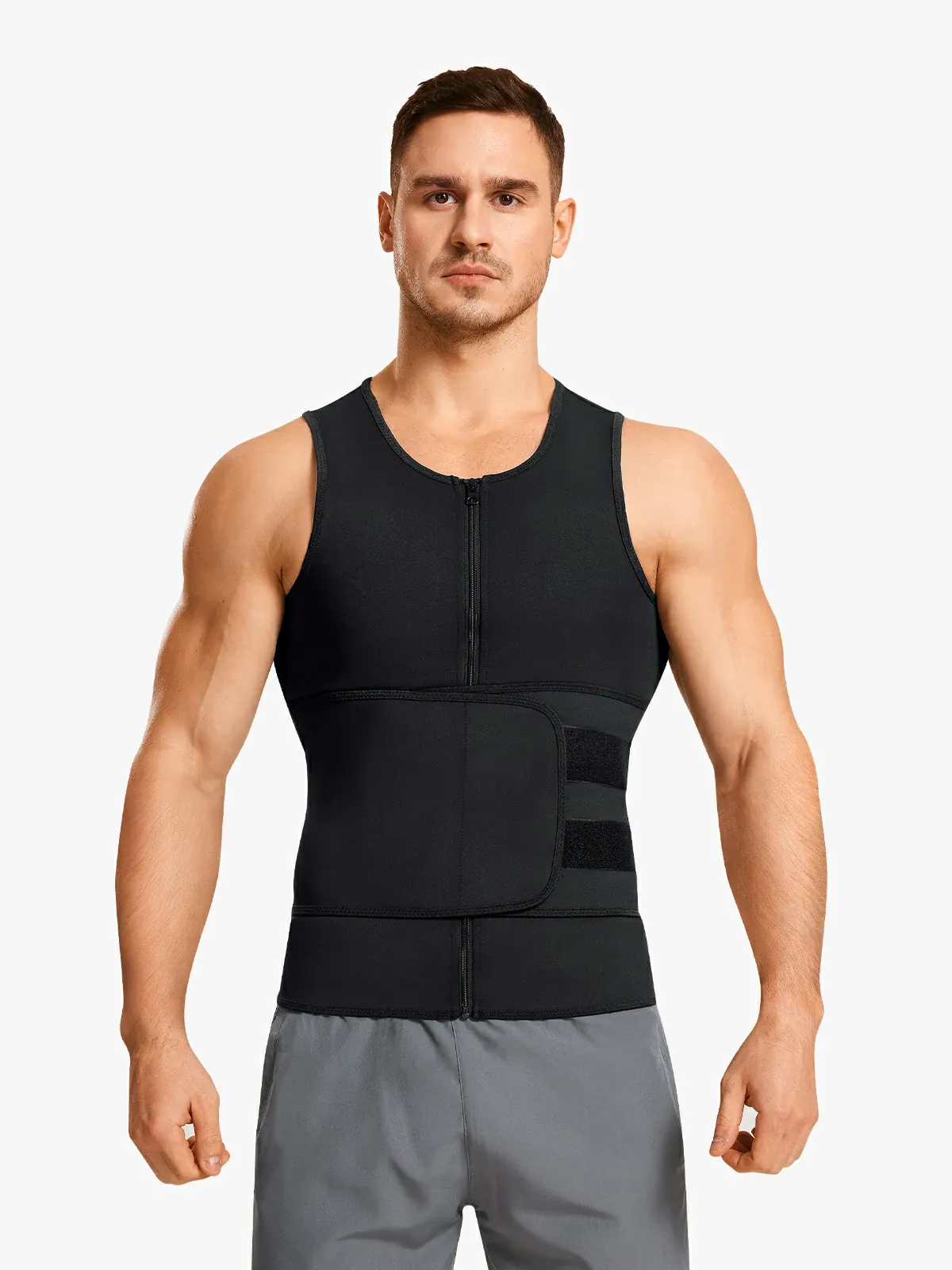 Men’s Zipper Sweat-Boosting Sauna Vest
