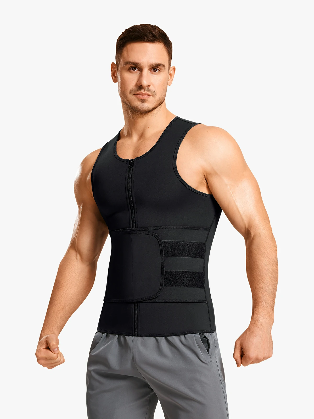 Men’s Zipper Sweat-Boosting Sauna Vest