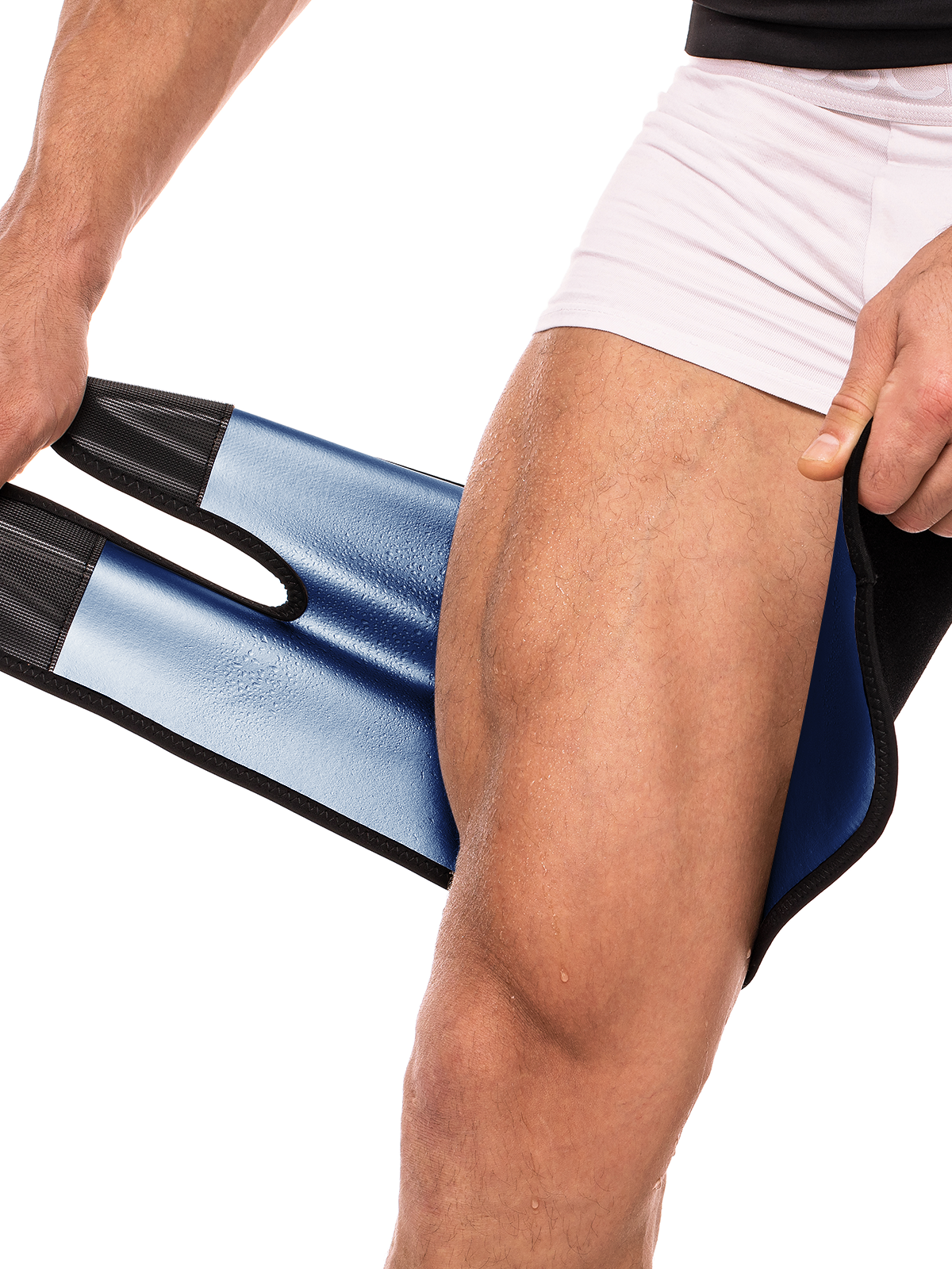 Velcro Adjustable Sports Upper Leg Support Thigh Wraps for Men-Nebility