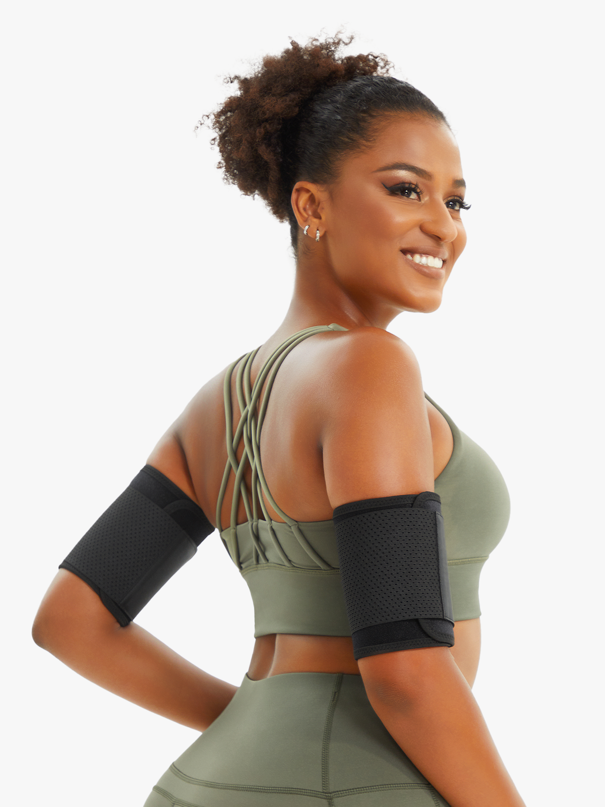 Women Workout Sweat Arm Compression Trimmers