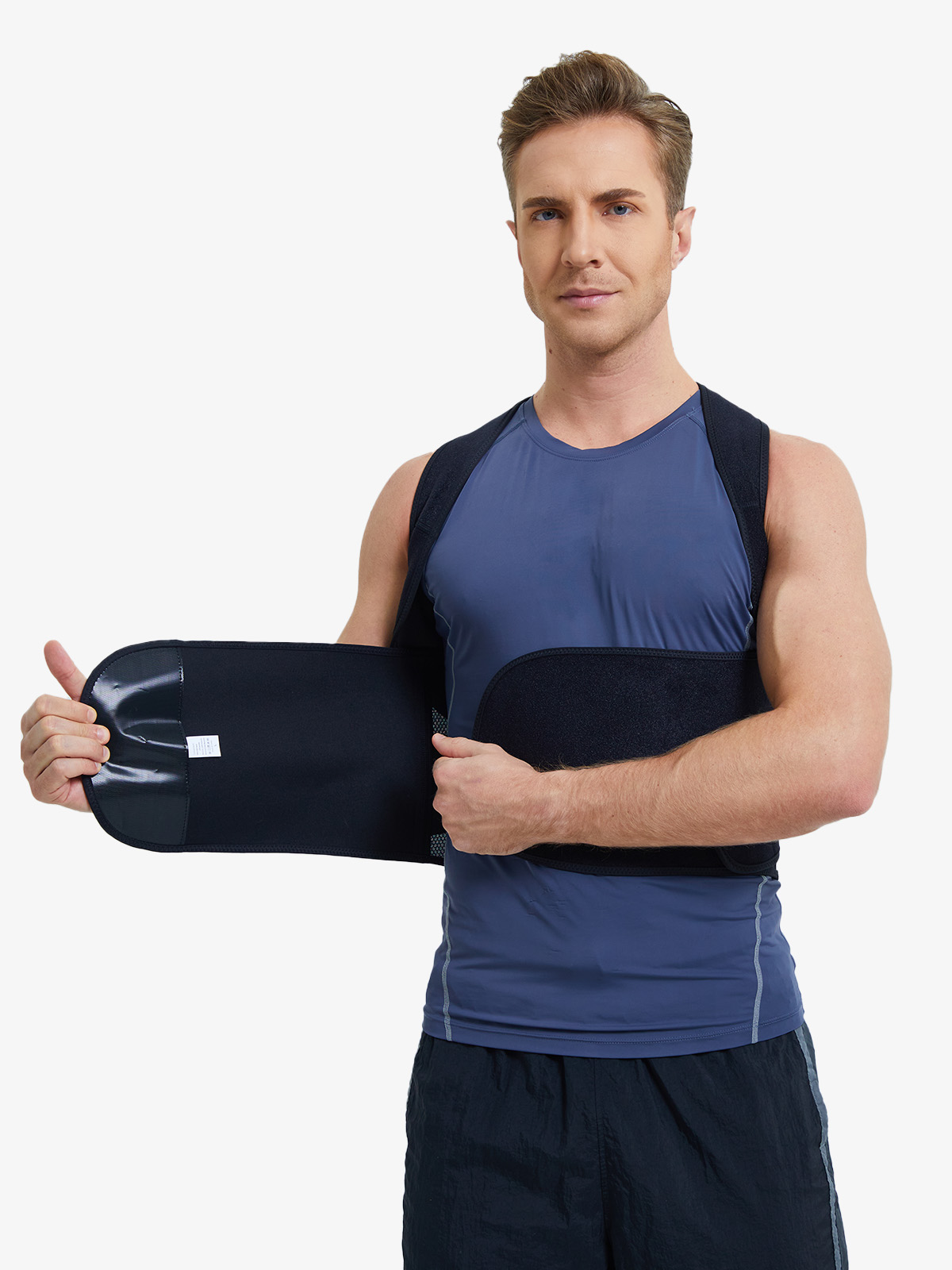 Back Brace Posture Corrector with Widen Non Rolled Straps for Men